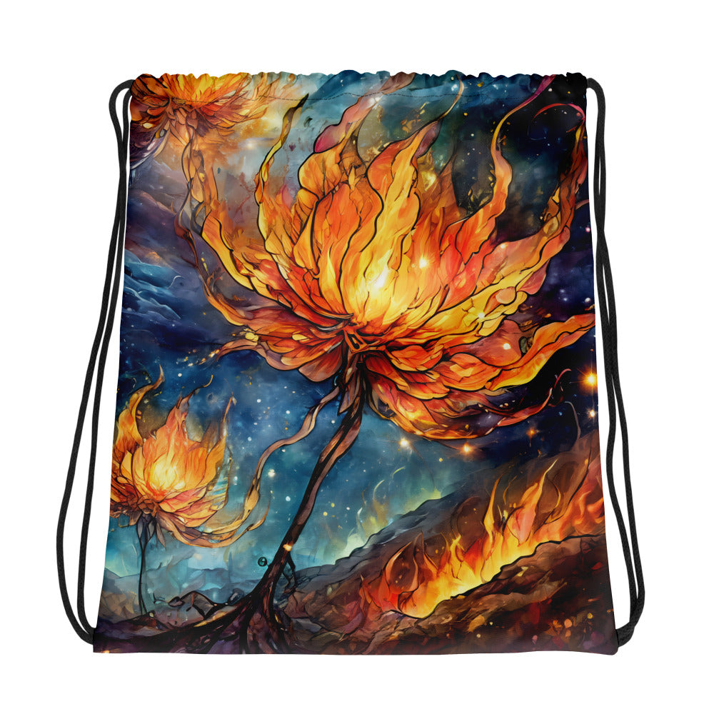 Fyre Flower Drawstring bag