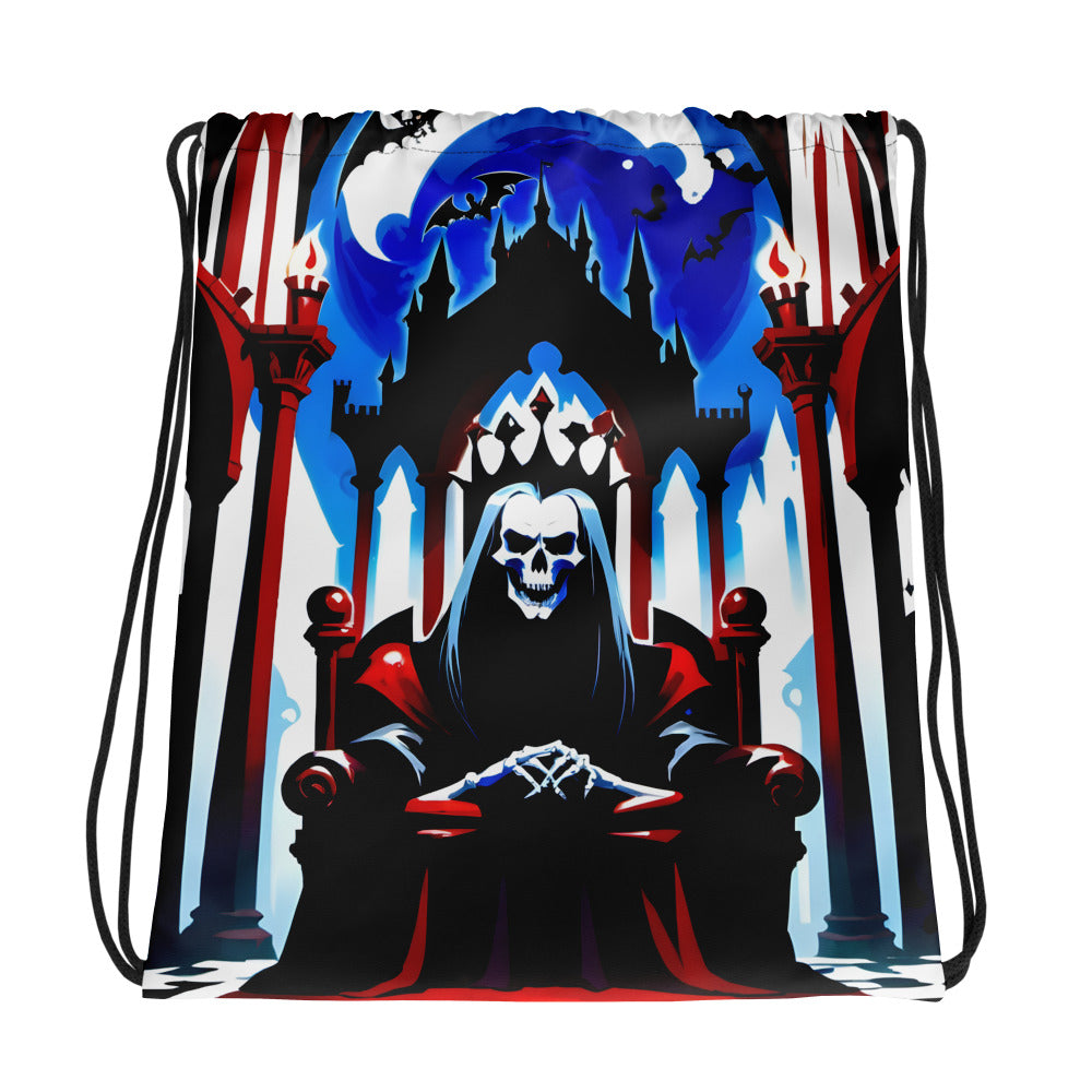 Dracula's Throne Drawstring bag