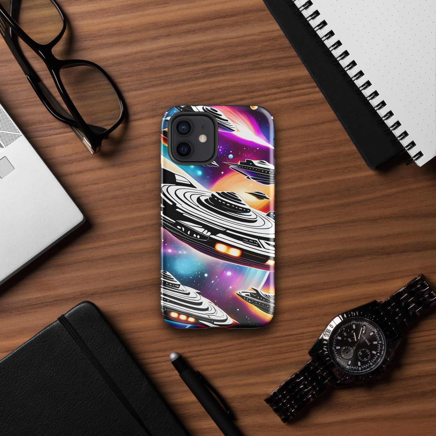 Galactic Battle Ships Tough Case for iPhone®