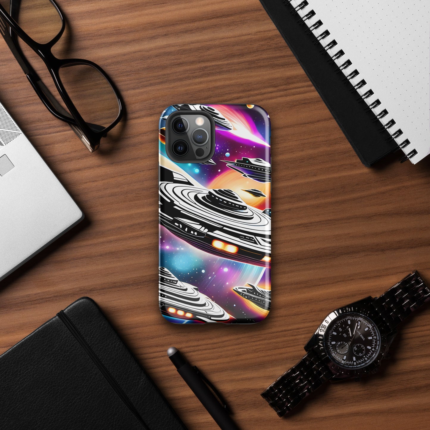 Galactic Battle Ships Tough Case for iPhone®
