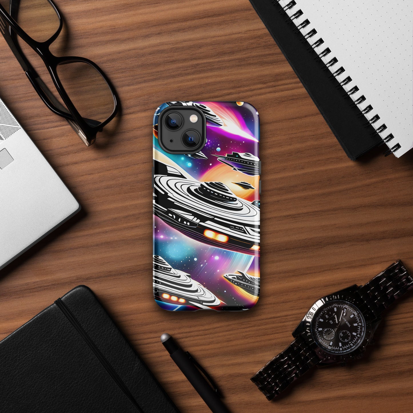 Galactic Battle Ships Tough Case for iPhone®