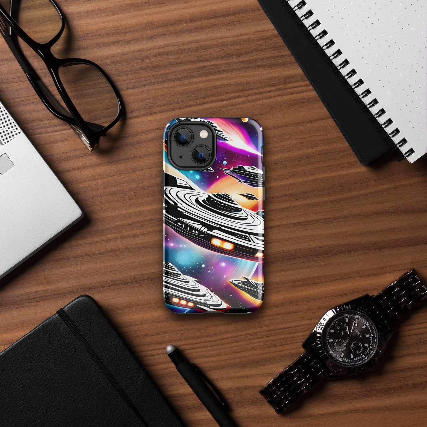 Galactic Battle Ships Tough Case for iPhone®