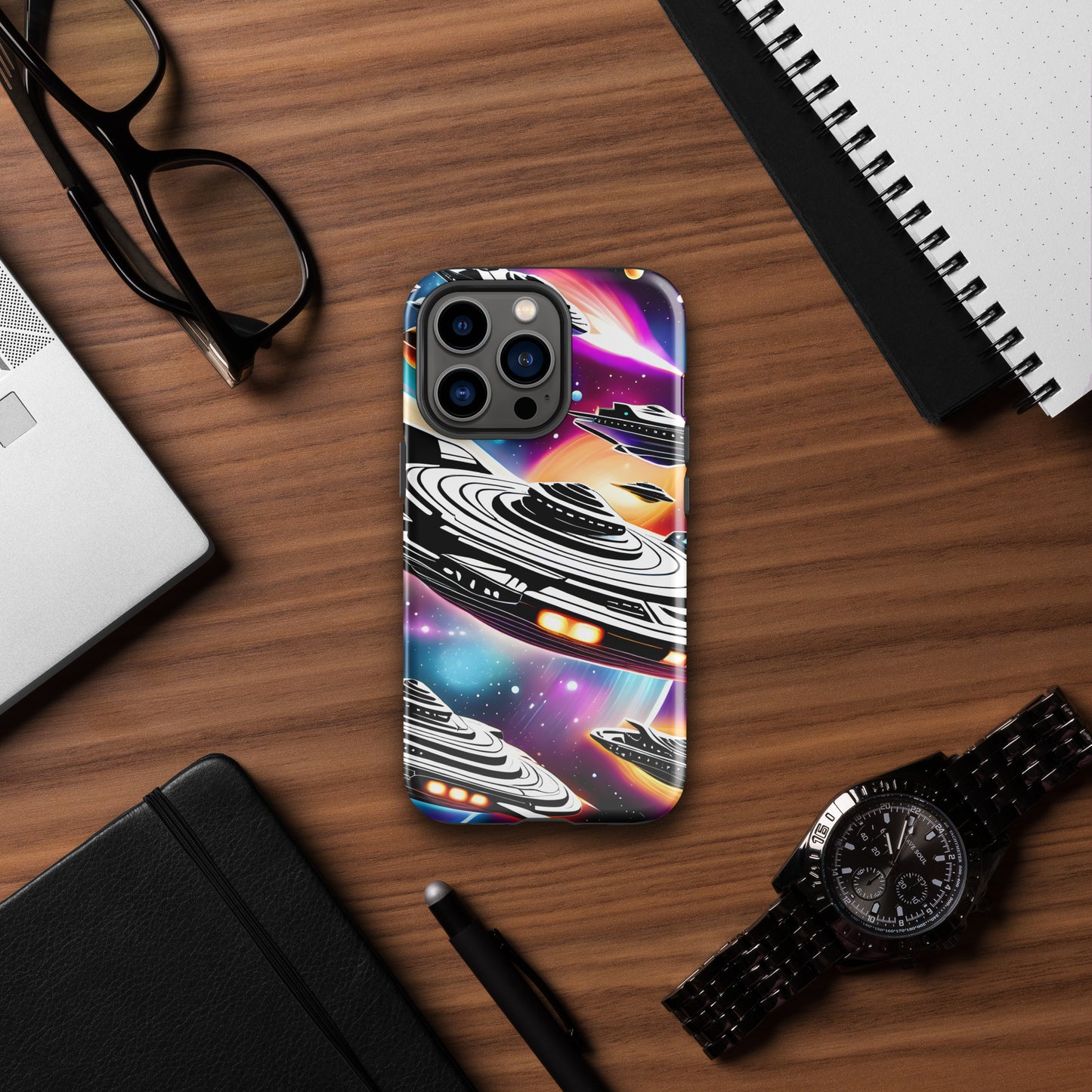 Galactic Battle Ships Tough Case for iPhone®