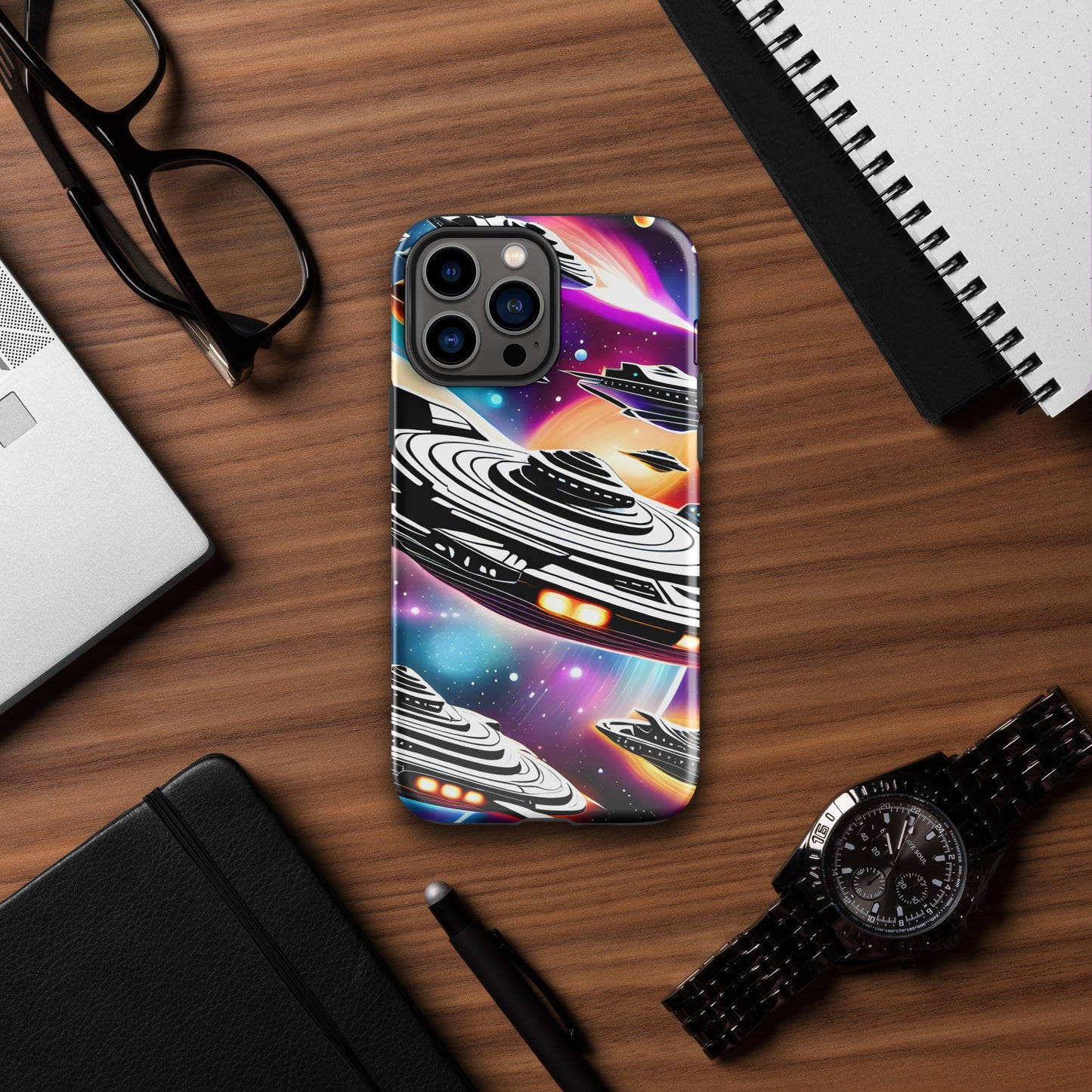 Galactic Battle Ships Tough Case for iPhone®