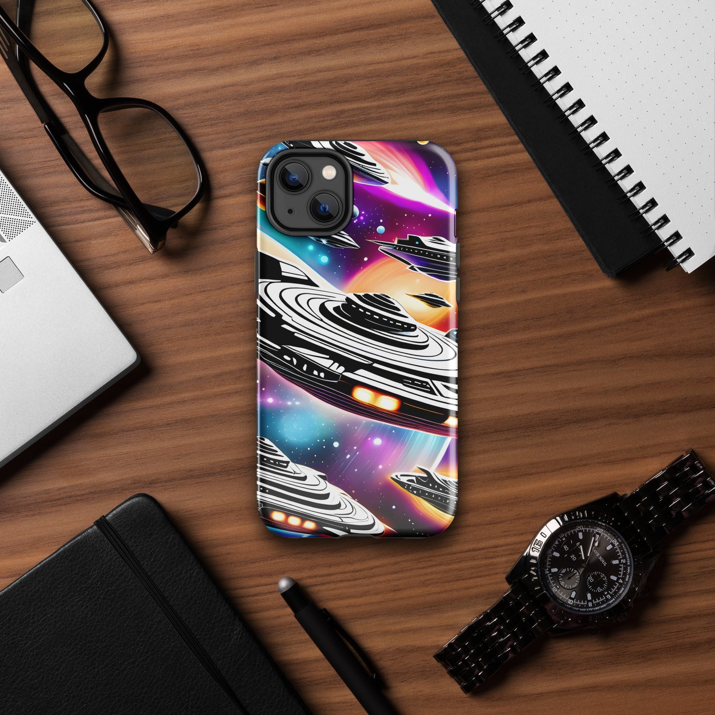 Galactic Battle Ships Tough Case for iPhone®