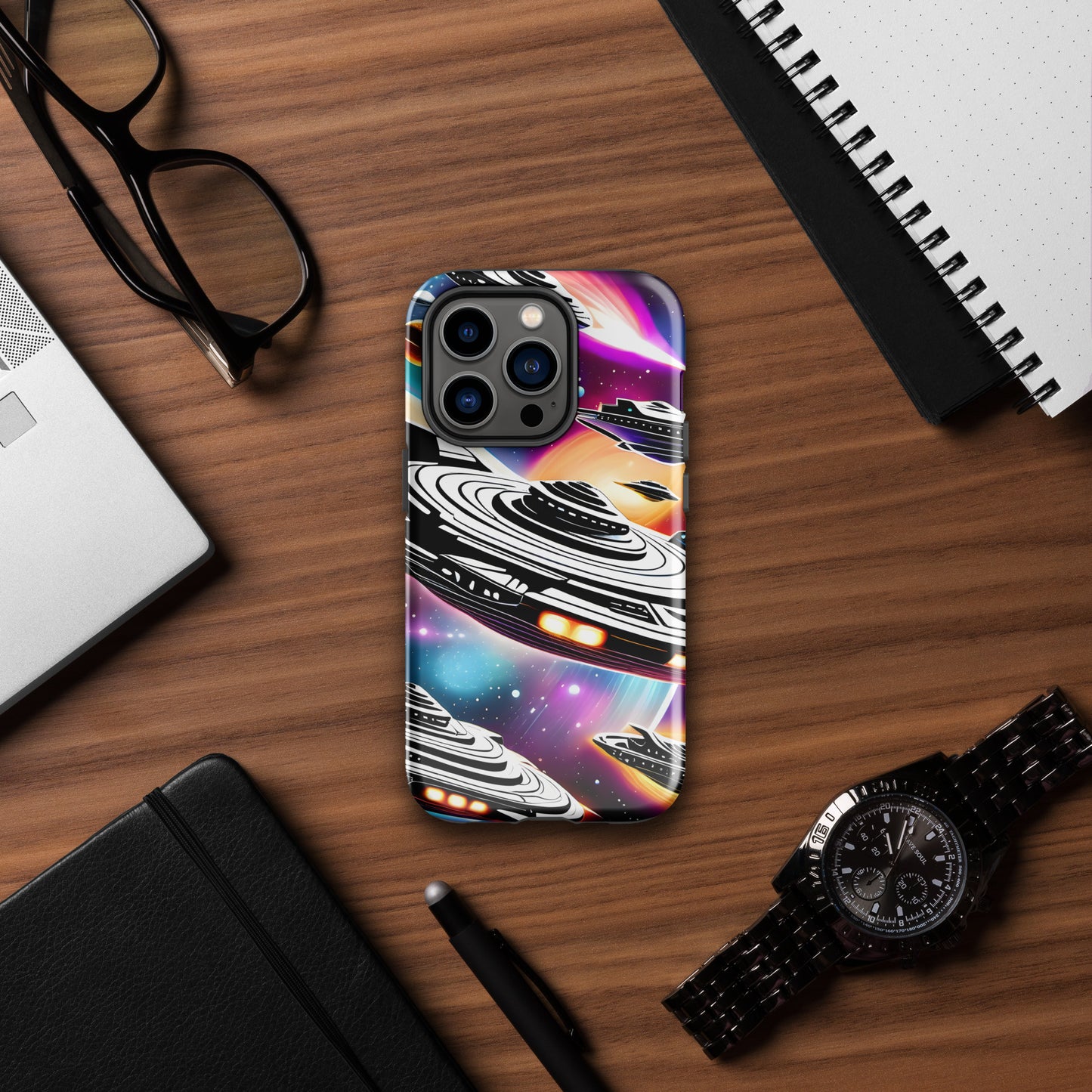 Galactic Battle Ships Tough Case for iPhone®