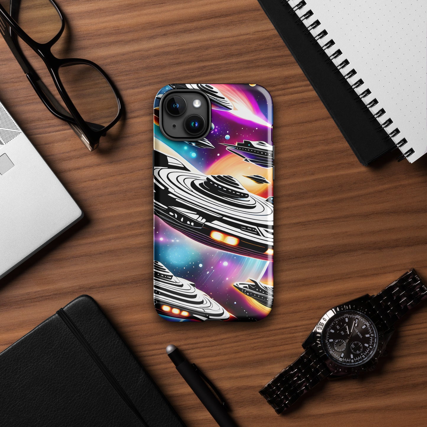 Galactic Battle Ships Tough Case for iPhone®