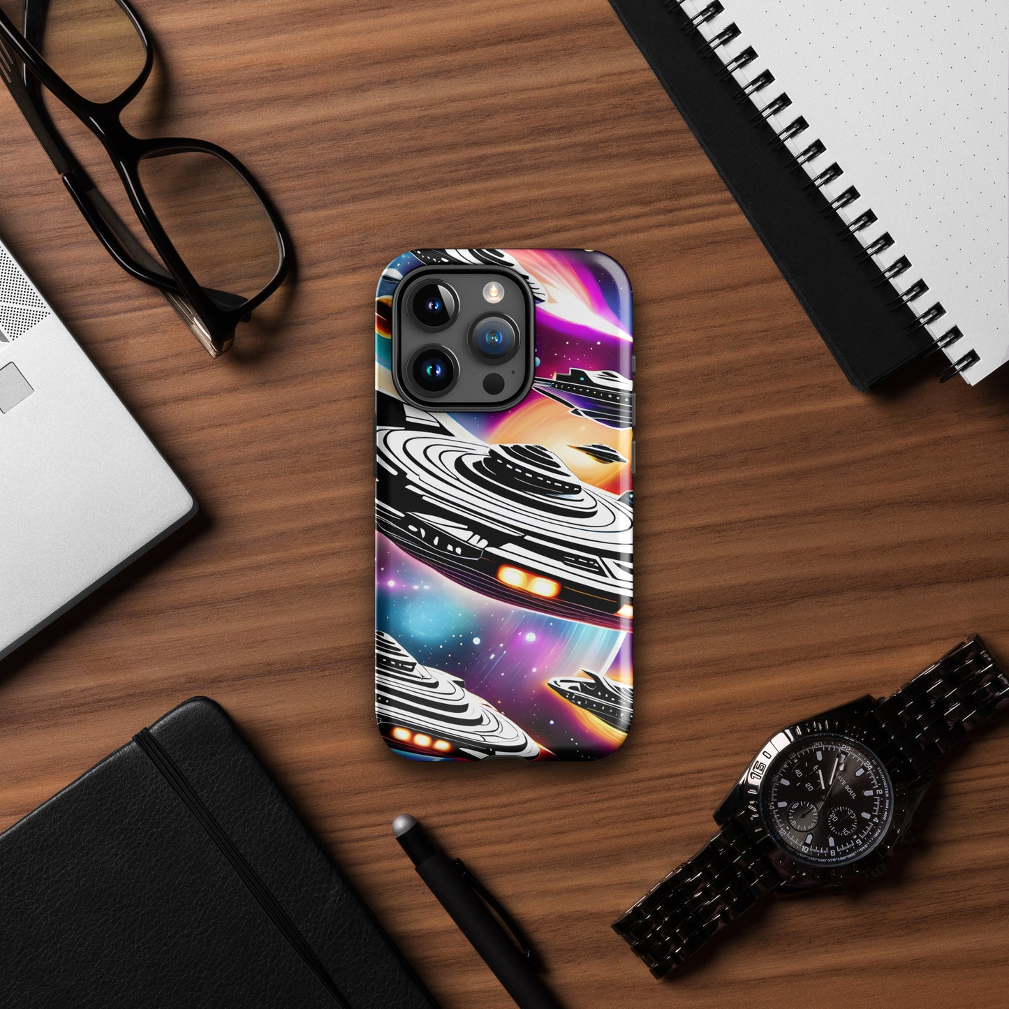 Galactic Battle Ships Tough Case for iPhone®