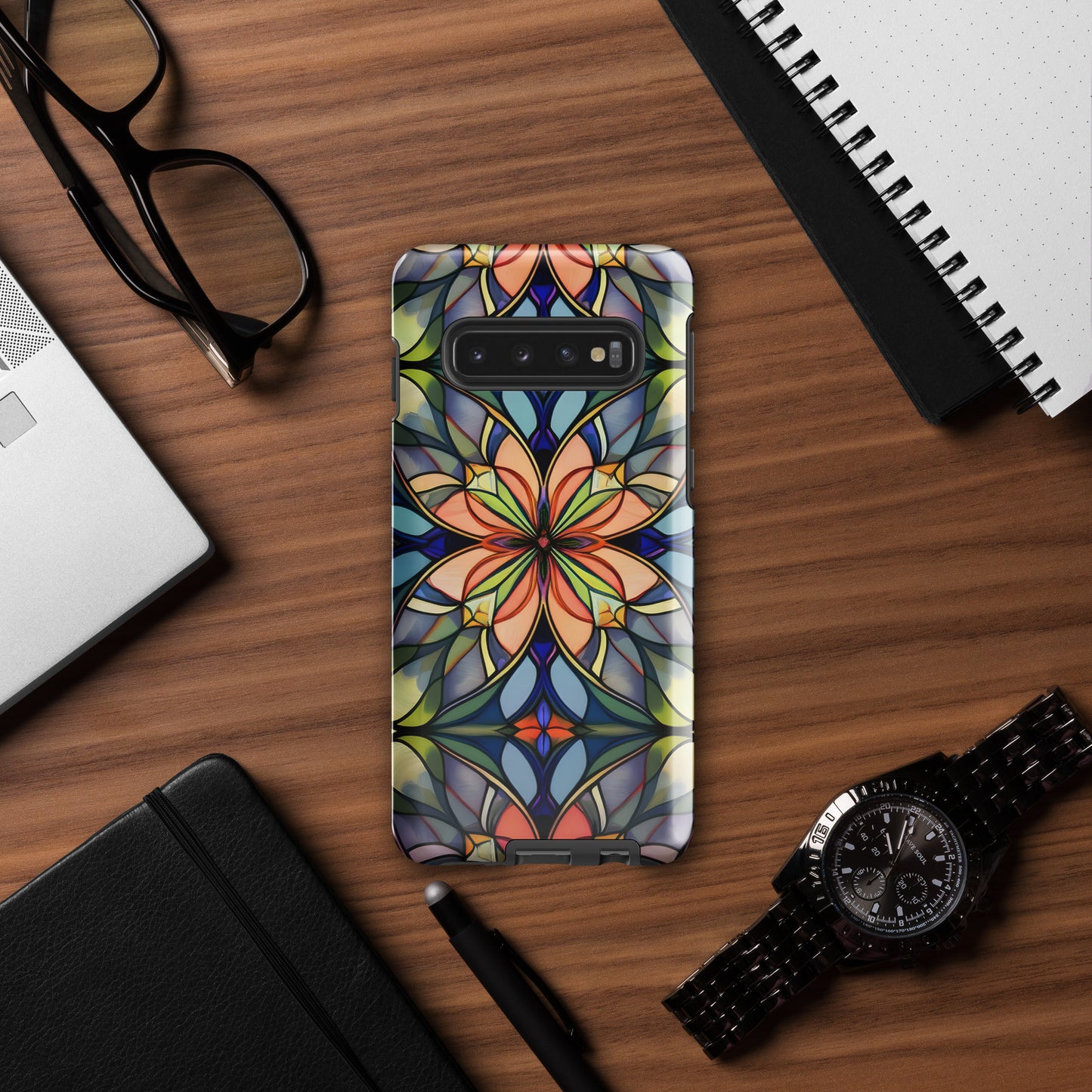 Stained Glass Flower Tough case for Samsung®