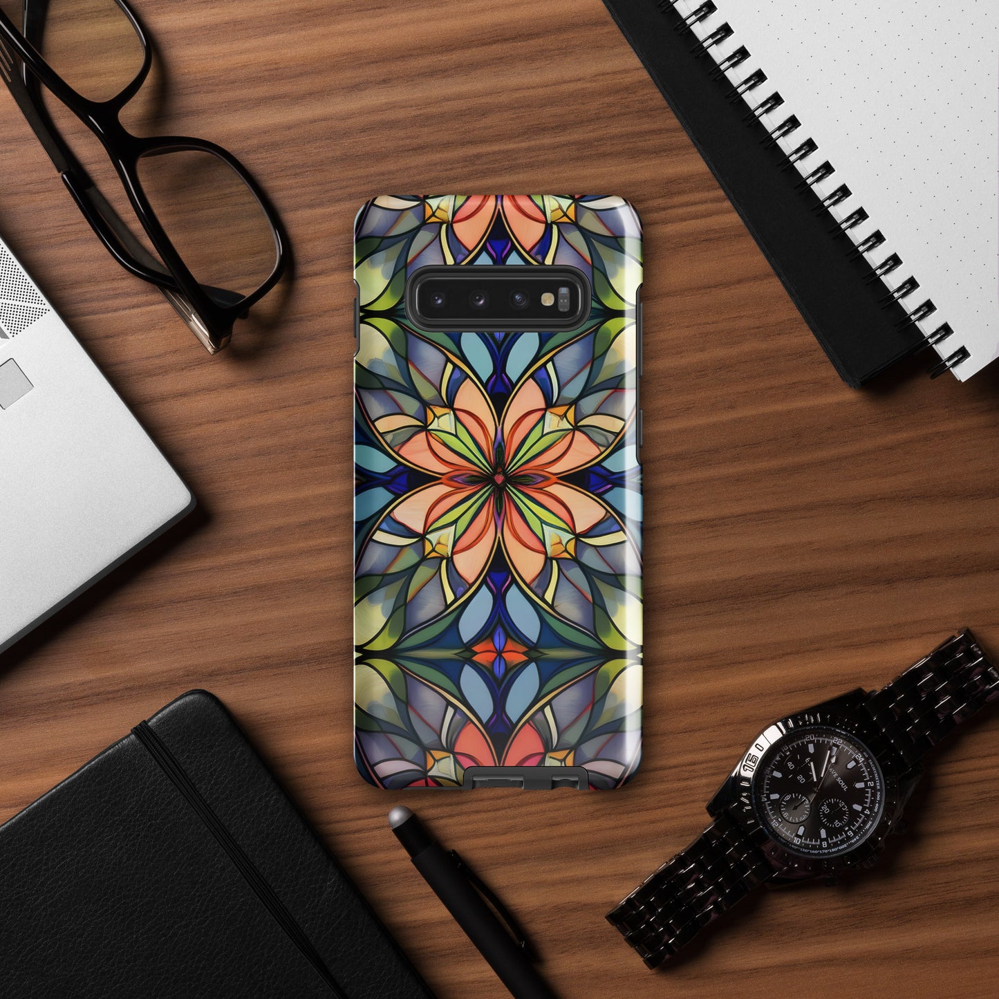 Stained Glass Flower Tough case for Samsung®