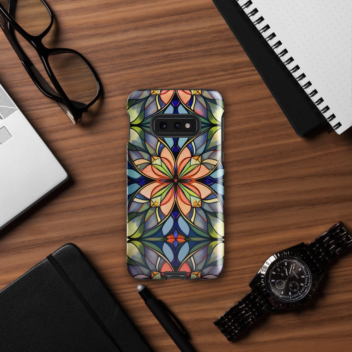 Stained Glass Flower Tough case for Samsung®