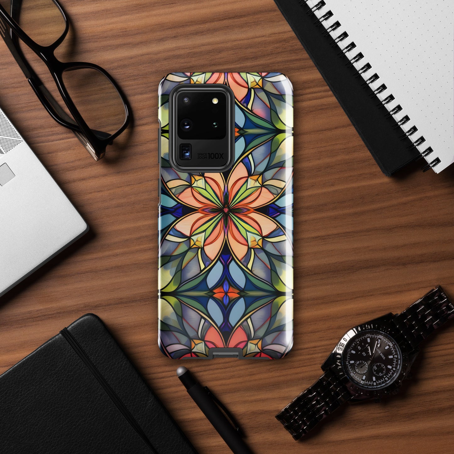 Stained Glass Flower Tough case for Samsung®