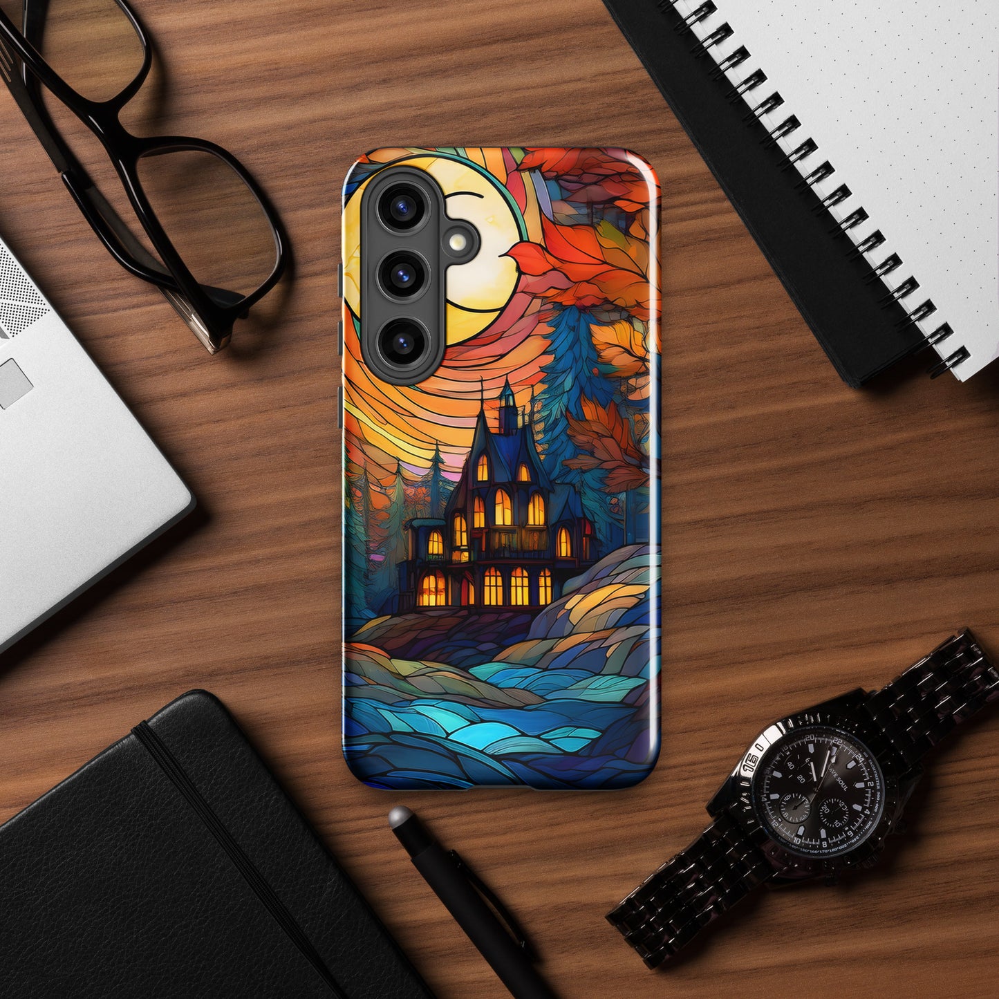 Teal Autumn Tough case for Samsung®