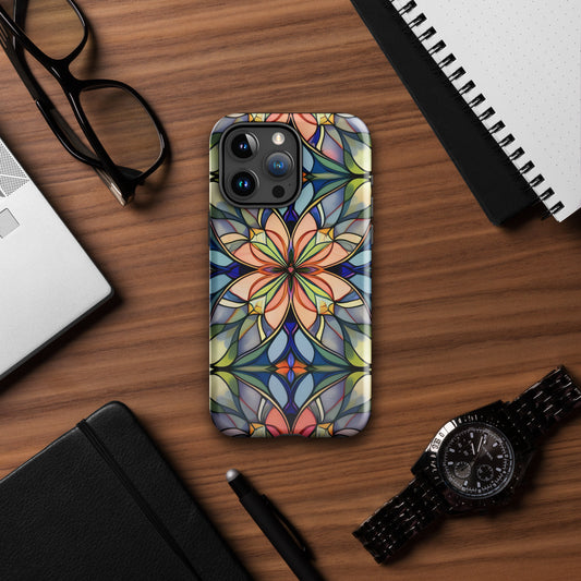 Stained Glass Flower Tough Case for iPhone®