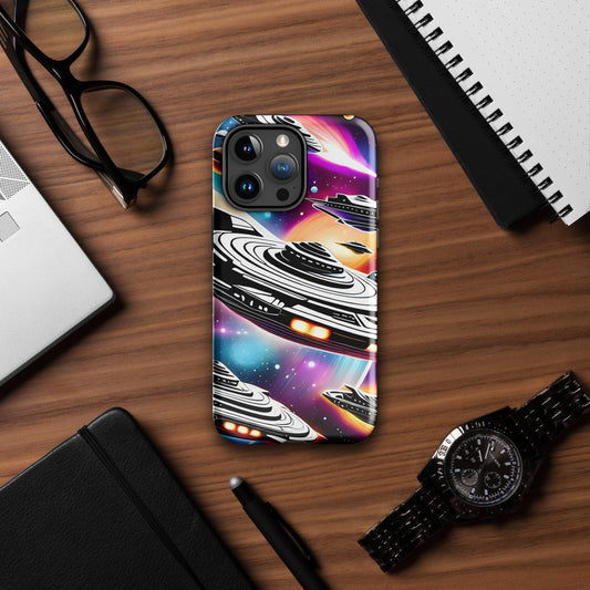 Galactic Battle Ships Tough Case for iPhone®