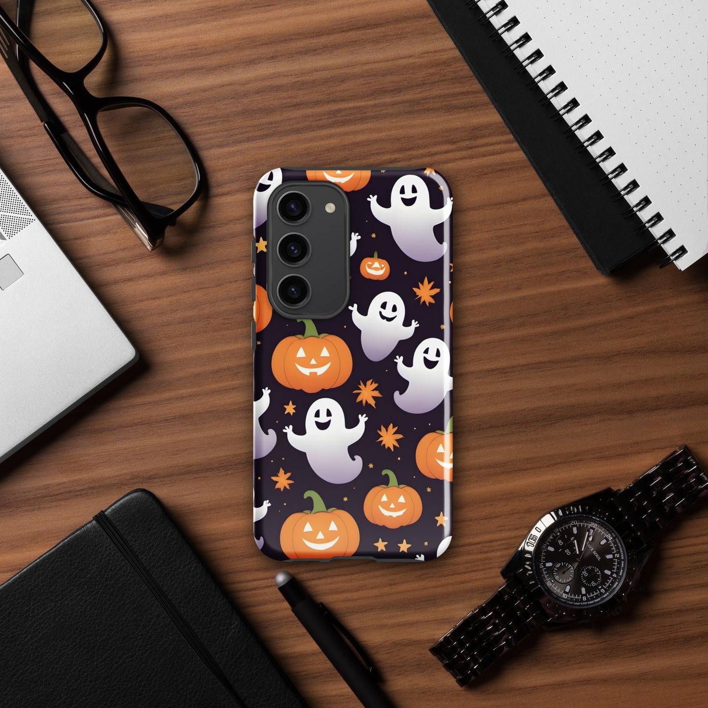 Spooky Ghosts and Pumpkin Tough case for Samsung®