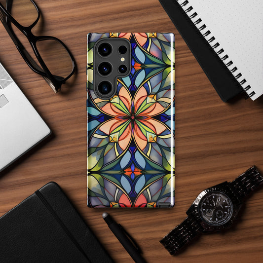 Stained Glass Flower Tough case for Samsung®